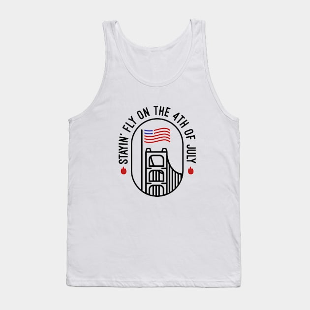 American Independence Day Tank Top by VEKTORKITA